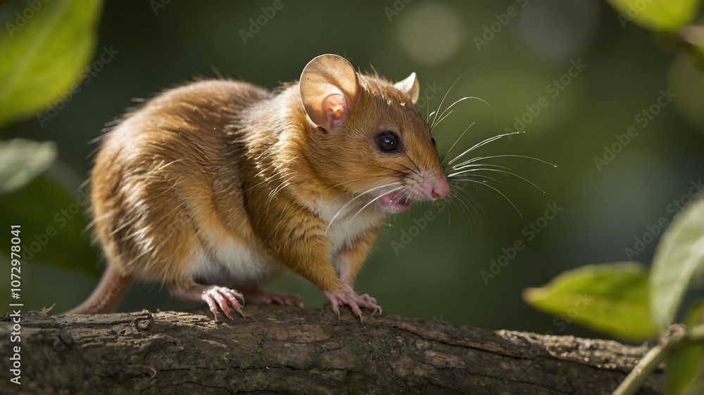 Sunny Shenanigans: Hazel Dormice in a Bright Clearing Sunny Shenanigans: Hazel Dormice in a Bright Clearing