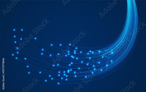 Optical fiber communication. Super fast fibre optic