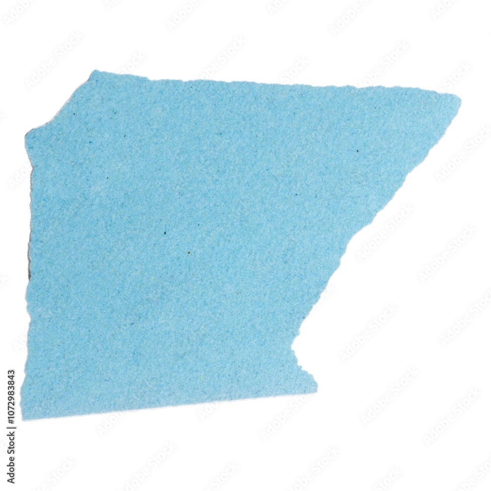 Isolated torn cian pieces of matte paper with copy space on white background Isolated torn cian pieces of matte paper with copy space on white background