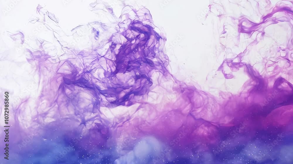 Abstract swirls of purple and pink ink blend and flow in water, creating a mesmerizing, ethereal scene full of artistic movement. Abstract swirls of purple and pink ink blend and flow in water, creating a mesmerizing, ethereal scene full of artistic movement.