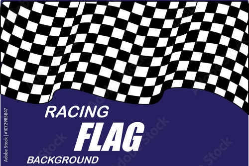 Realistic racing checkered flag background svg design illustration