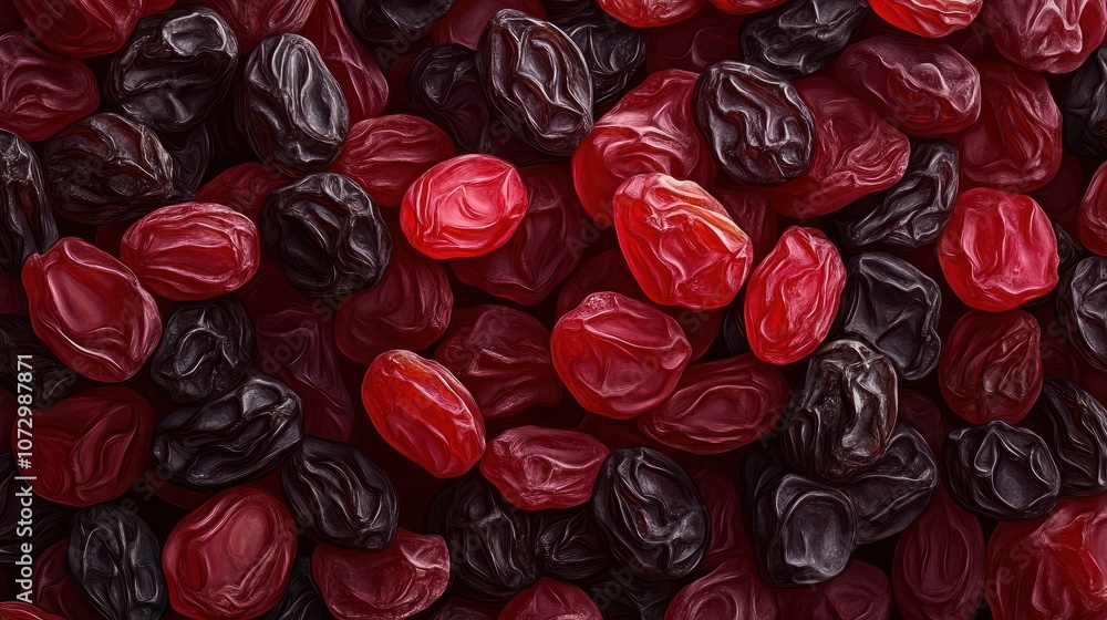 Seamless background of raisin and dried fruit closeup view Seamless background of raisin and dried fruit closeup view