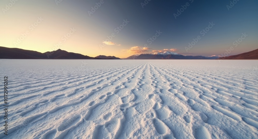 Salar de Atacama, Chile, vast salt flat with dramatic skies and surrounding mountains, highlighting the surreal and barren beauty of Chile’s high desert. Salar de Atacama, Chile, vast salt flat with dramatic skies and surrounding mountains, highlighting the surreal and barren beauty of Chile’s high desert.