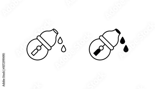 Calabash icon design with white background stock illustration