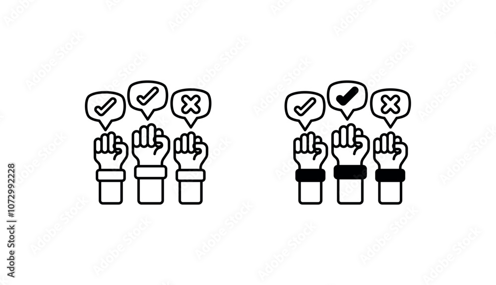 Democracy icon design with white background stock illustration Democracy icon design with white background stock illustration