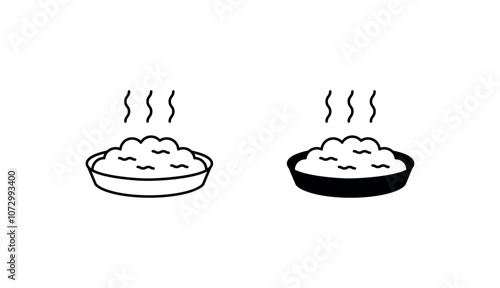 Omelette icon design with white background stock illustration