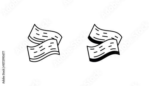 Steak Slice icon design with white background stock illustration