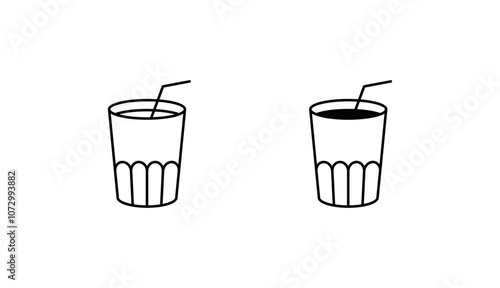 Juice icon design with white background stock illustration