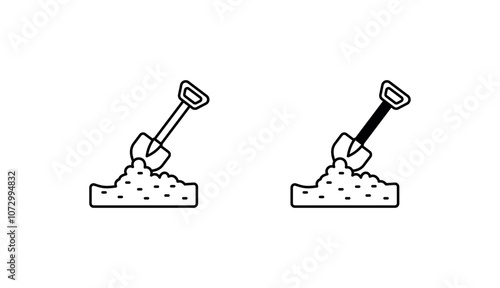 Spade icon design with white background stock illustration