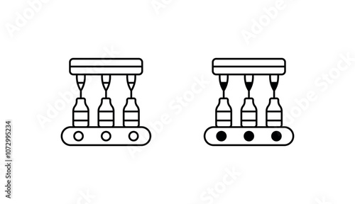 Milk machine icon design with white background stock illustration