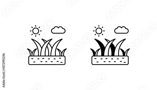Fodder processor icon design with white background stock illustration