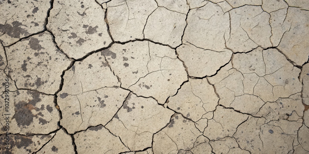 Close-up of parched cracked earth, a stark reminder of drought and arid conditions Close-up of parched cracked earth, a stark reminder of drought and arid conditions