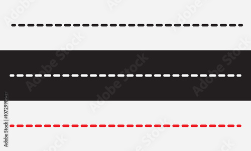 straight line icon. isolated on white and black background. Vector file . EPS 10