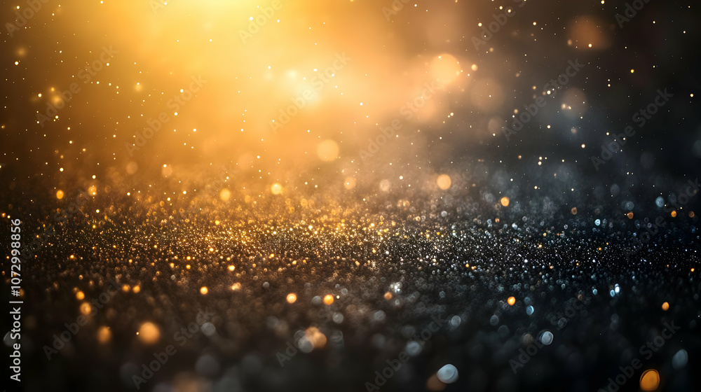 Obraz premium Golden Glitter Abstract Background
