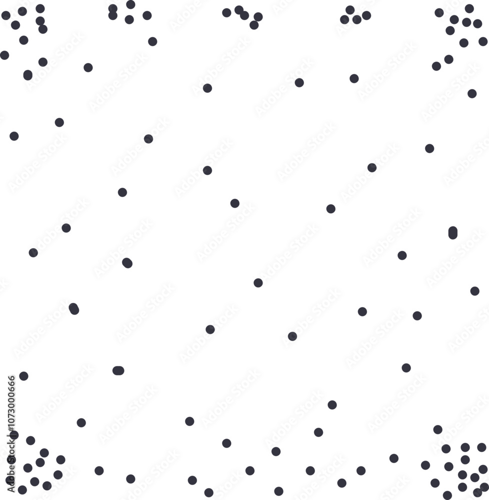 Texture in the form of a cluster of dots. Most of them are in the corners of the canvas. Texture in the form of a cluster of dots. Most of them are in the corners of the canvas.