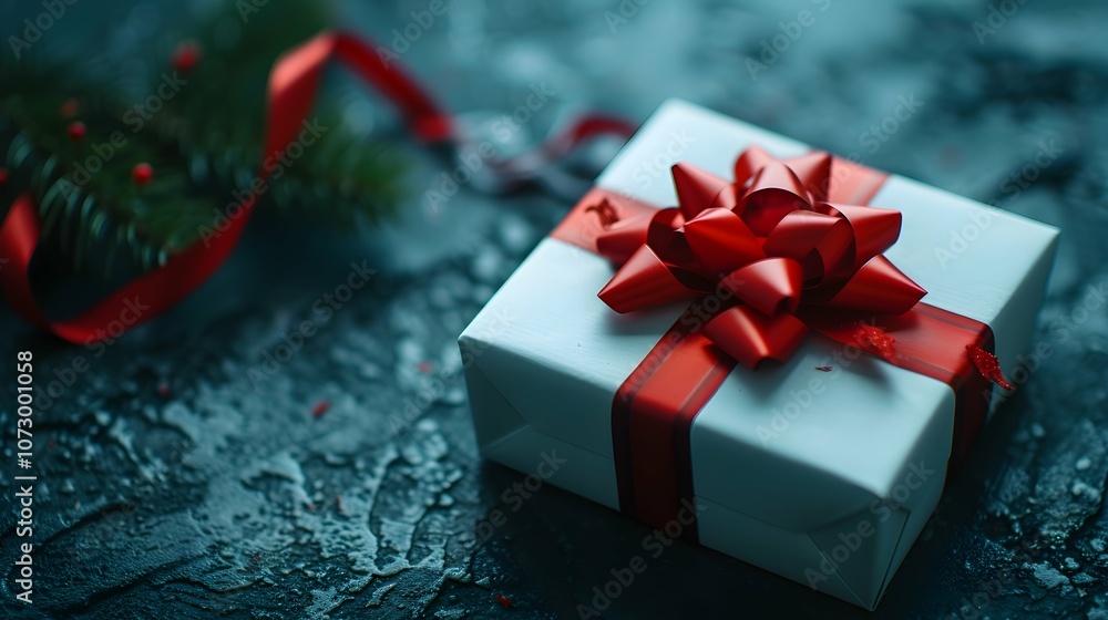 christmas and new year background - gift boxes and pine cones and branches on the background of bokeh garlands christmas and new year background - gift boxes and pine cones and branches on the background of bokeh garlands