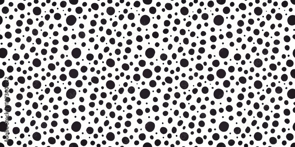 An Abstract Pattern of Irregularly Sized Black Circles on a White Background An Abstract Pattern of Irregularly Sized Black Circles on a White Background