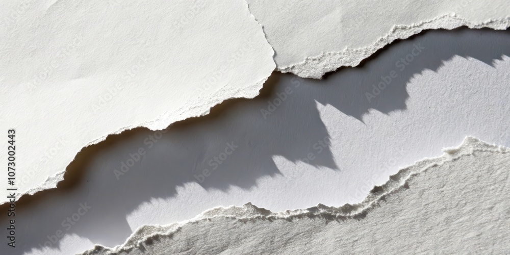 Obraz premium Abstract Ripped Paper Texture with Light and Shadow Effects