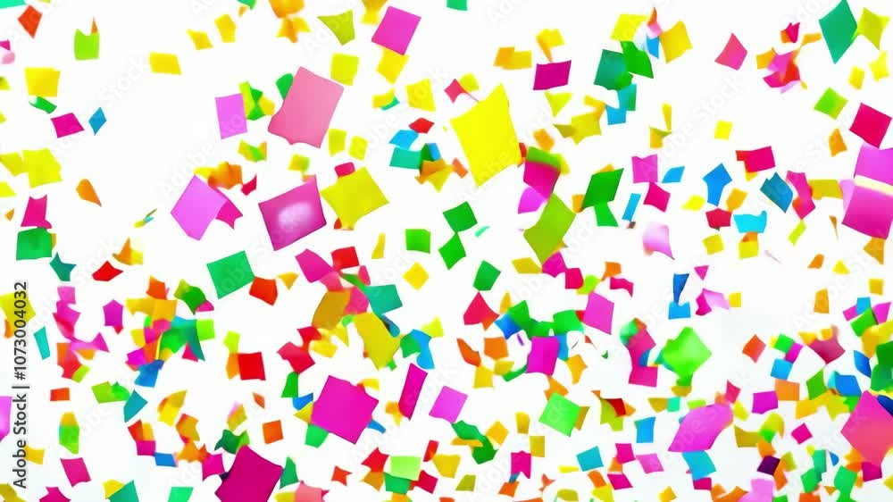 Bright and Colorful: Confetti Shower During a New Year Celebration Bright and Colorful: Confetti Shower During a New Year Celebration