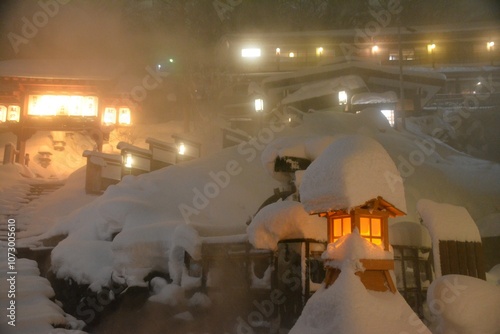 蔵王温泉・酢川温泉神社の参道