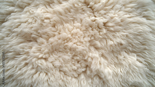 White Sheep Wool Texture Background