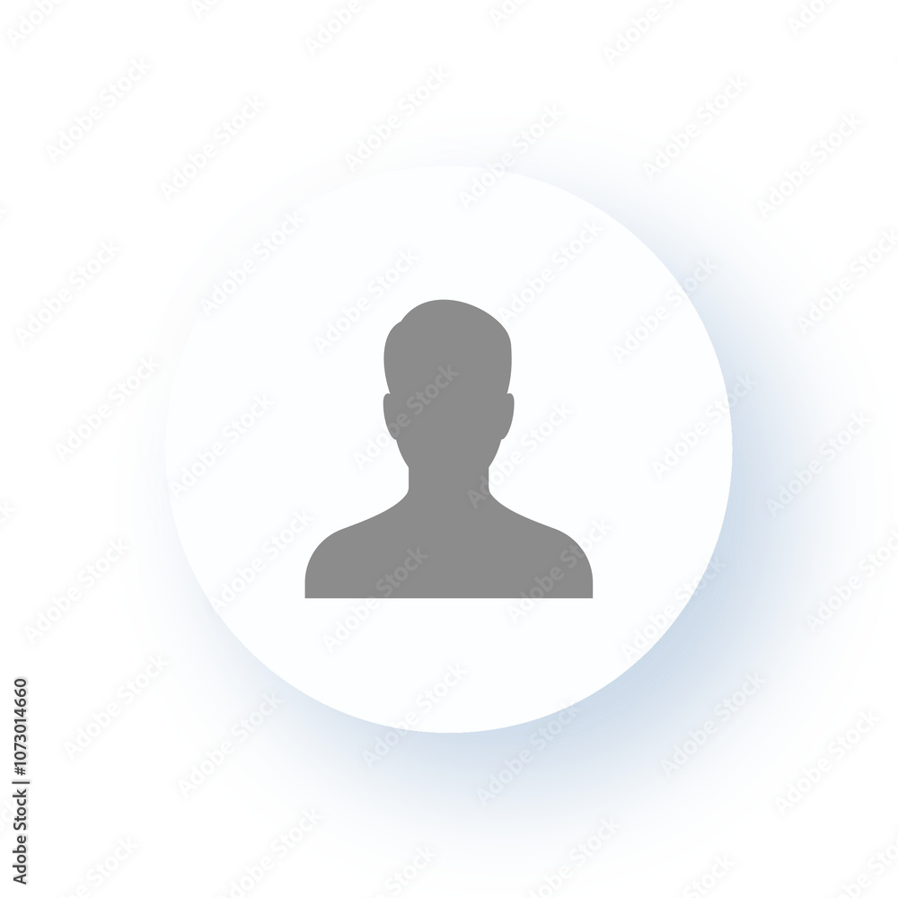 Neumorphism User interface User Profile Icon - Person Symbol UX UI Design Drop Shadow Neumorphism User interface User Profile Icon - Person Symbol UX UI Design Drop Shadow
