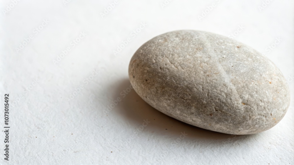 A smooth, gray river rock with subtle textures and a matte finish rests upon a pristine white background, highlighting its natural beauty and simplicity. A smooth, gray river rock with subtle textures and a matte finish rests upon a pristine white background, highlighting its natural beauty and simplicity.