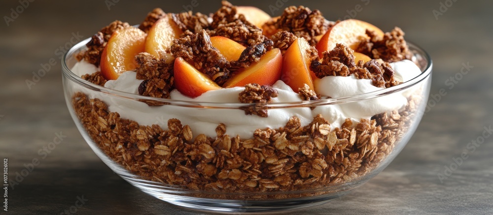 Delicious Peach Granola Bowl Delicious Peach Granola Bowl