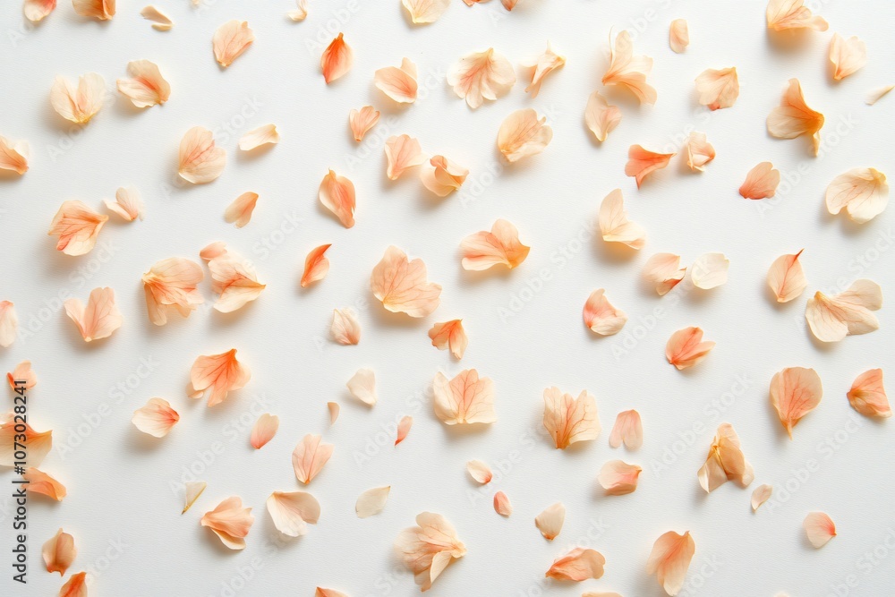 Subtle Cherry Blossom Petals on Minimalist Background Subtle Cherry Blossom Petals on Minimalist Background