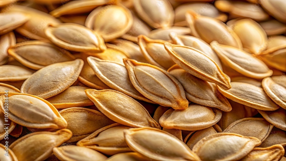 A Close-Up View of a Pile of Light Brown Seeds, Showcasing the Delicate Textures and Patterns on Their Surfaces A Close-Up View of a Pile of Light Brown Seeds, Showcasing the Delicate Textures and Patterns on Their Surfaces