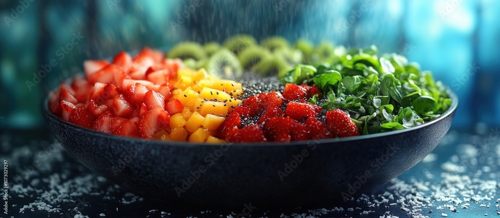 Colorful Fruit Salad with Chia Seeds Colorful Fruit Salad with Chia Seeds