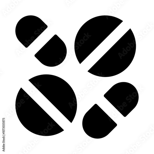Medical Pills Solid Icon