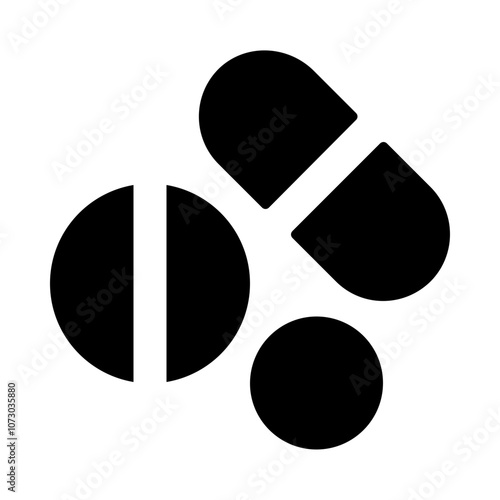Medical Pills Solid Icon