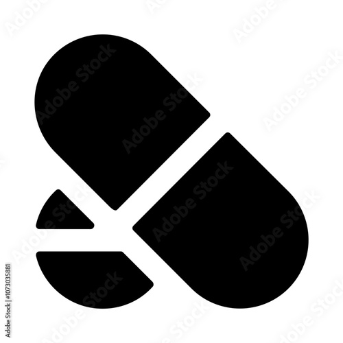 Medical Pills Solid Icon