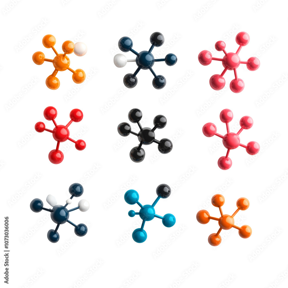 Colorful abstract shapes arranged in a grid pattern, isolated PNG transparent isolated background. Colorful abstract shapes arranged in a grid pattern, isolated PNG transparent isolated background.