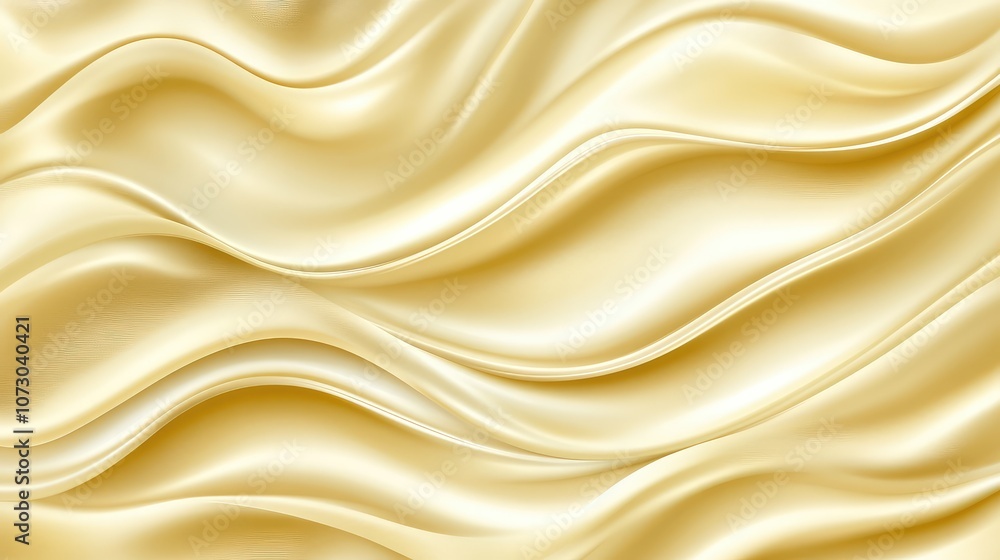 Elegant Flowing Satin Fabric Texture in Soft Cream Color with Wavy Patterns Ideal for Backgrounds, Fashion Design, and Luxurious Themes Elegant Flowing Satin Fabric Texture in Soft Cream Color with Wavy Patterns Ideal for Backgrounds, Fashion Design, and Luxurious Themes