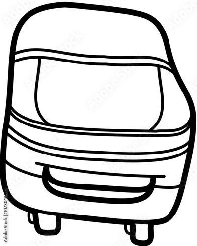 Homecoming Doodle element coloring page cartoon Illustration