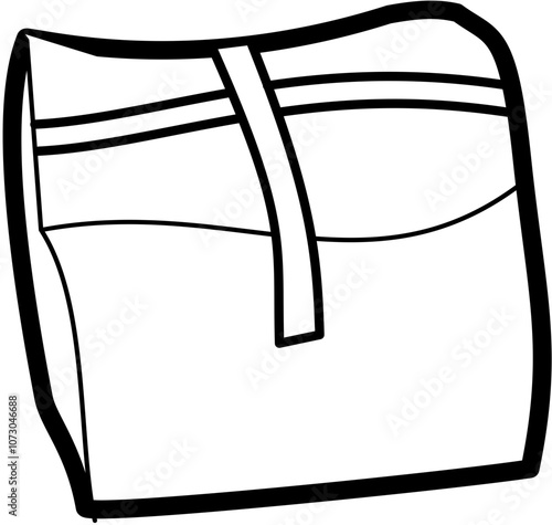 Homecoming Doodle element coloring page cartoon Illustration