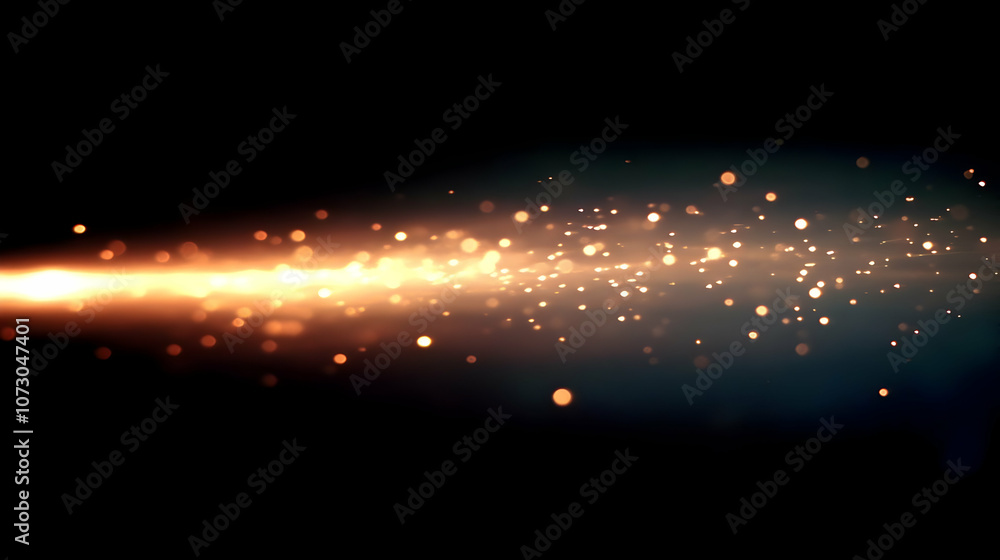 Abstract Background with Golden Lights Abstract Background with Golden Lights