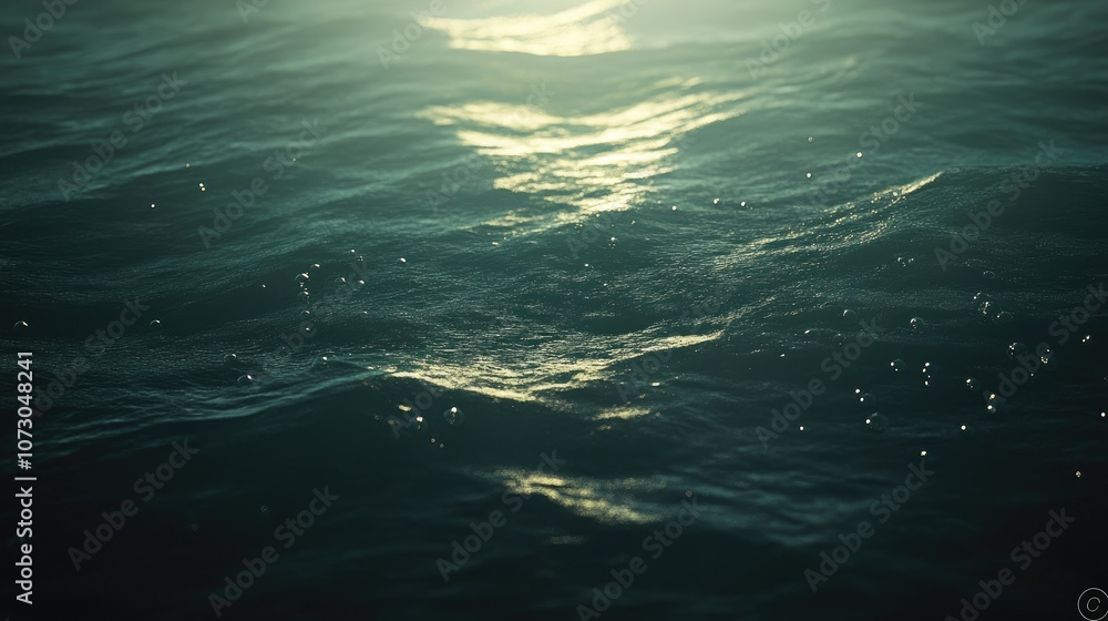 Gentle ocean waves rolling with visible air bubbles beneath the surface, illuminated by soft, natural light for a serene, underwater feel. Gentle ocean waves rolling with visible air bubbles beneath the surface, illuminated by soft, natural light for a serene, underwater feel.