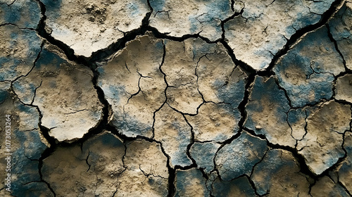 Cracked Earth Abstract Background