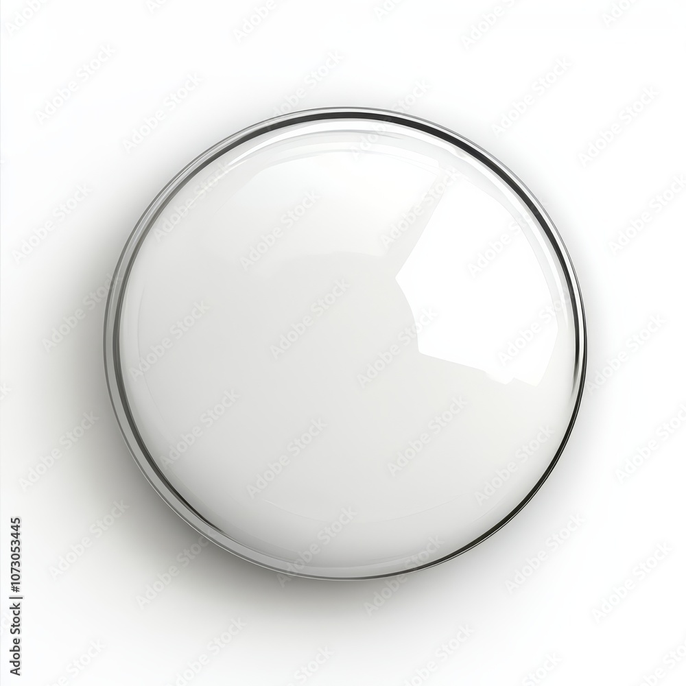 Blank Circle Button Mockup: A clean, minimalist mockup featuring a white, circular button with a chrome rim, perfect for displaying your designs and branding. Blank Circle Button Mockup: A clean, minimalist mockup featuring a white, circular button with a chrome rim, perfect for displaying your designs and branding.