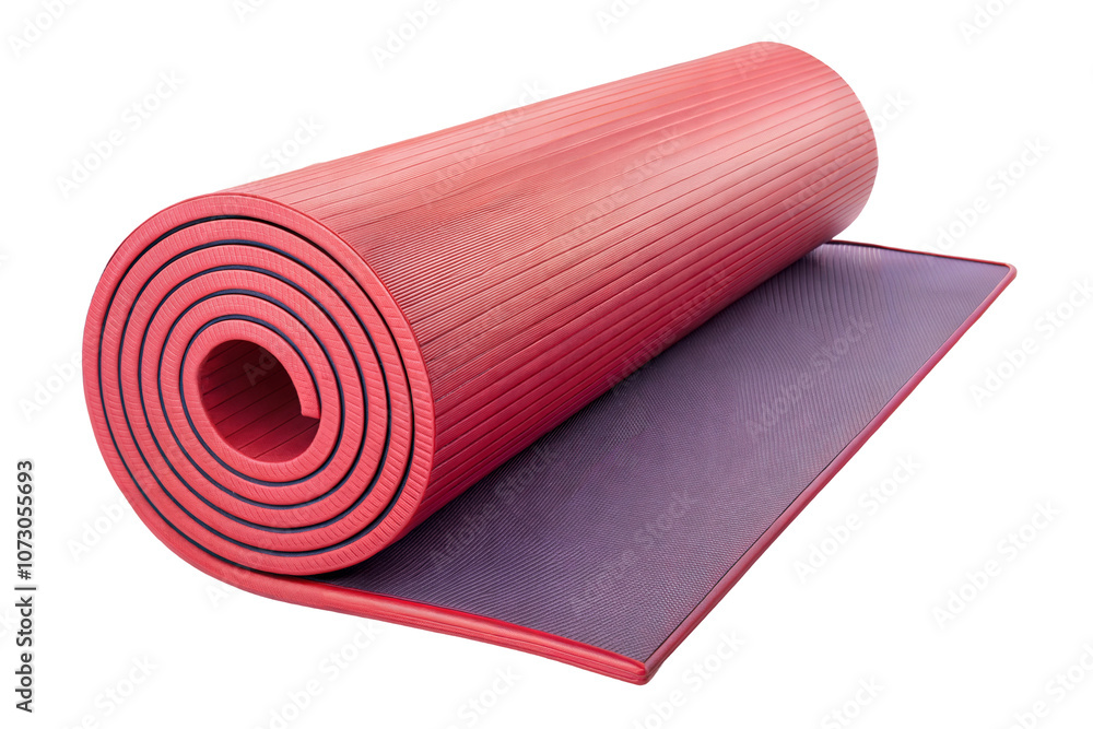 Yoga mat, rolled and isolated on transparent or white background. Yoga mat, rolled and isolated on transparent or white background.