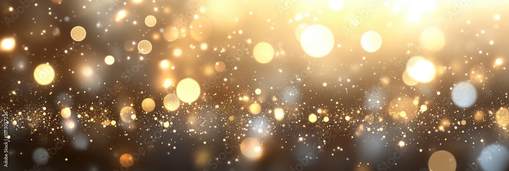 Sparkling Golden Bokeh Background with Shimmering Light Effects, Perfect for Celebratory Themes, Holiday Events, and Elegant Occasions with a Soft Glowing Atmosphere Sparkling Golden Bokeh Background with Shimmering Light Effects, Perfect for Celebratory Themes, Holiday Events, and Elegant Occasions with a Soft Glowing Atmosphere
