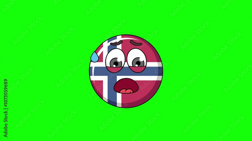 norway emoticon with an expression of sweltering, hot, sweating norway emoticon with an expression of sweltering, hot, sweating