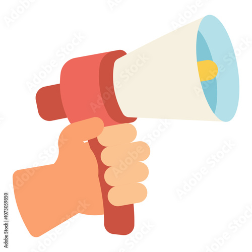 freedom of speech flat icon