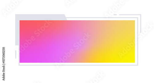 Futuristic element vector illustration. Colorful lower third video overlay.