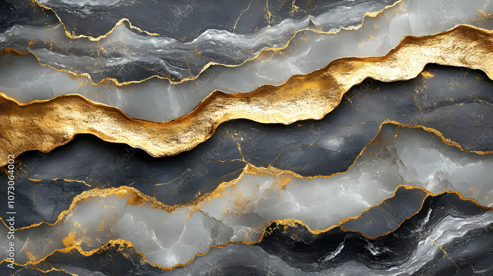 Abstract Background with Gold and Gray Marble Abstract Background with Gold and Gray Marble