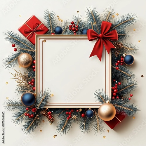 Christmas sale offer banner on white background  