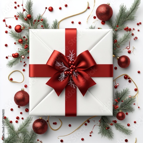 Christmas sale offer banner on white background  